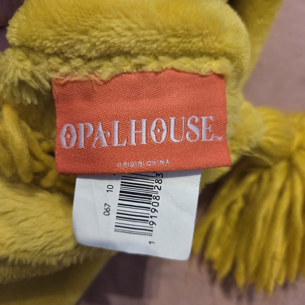 Opalhouse Sunny Yellow Throw Blanket with Tassels - Picture 2 of 2